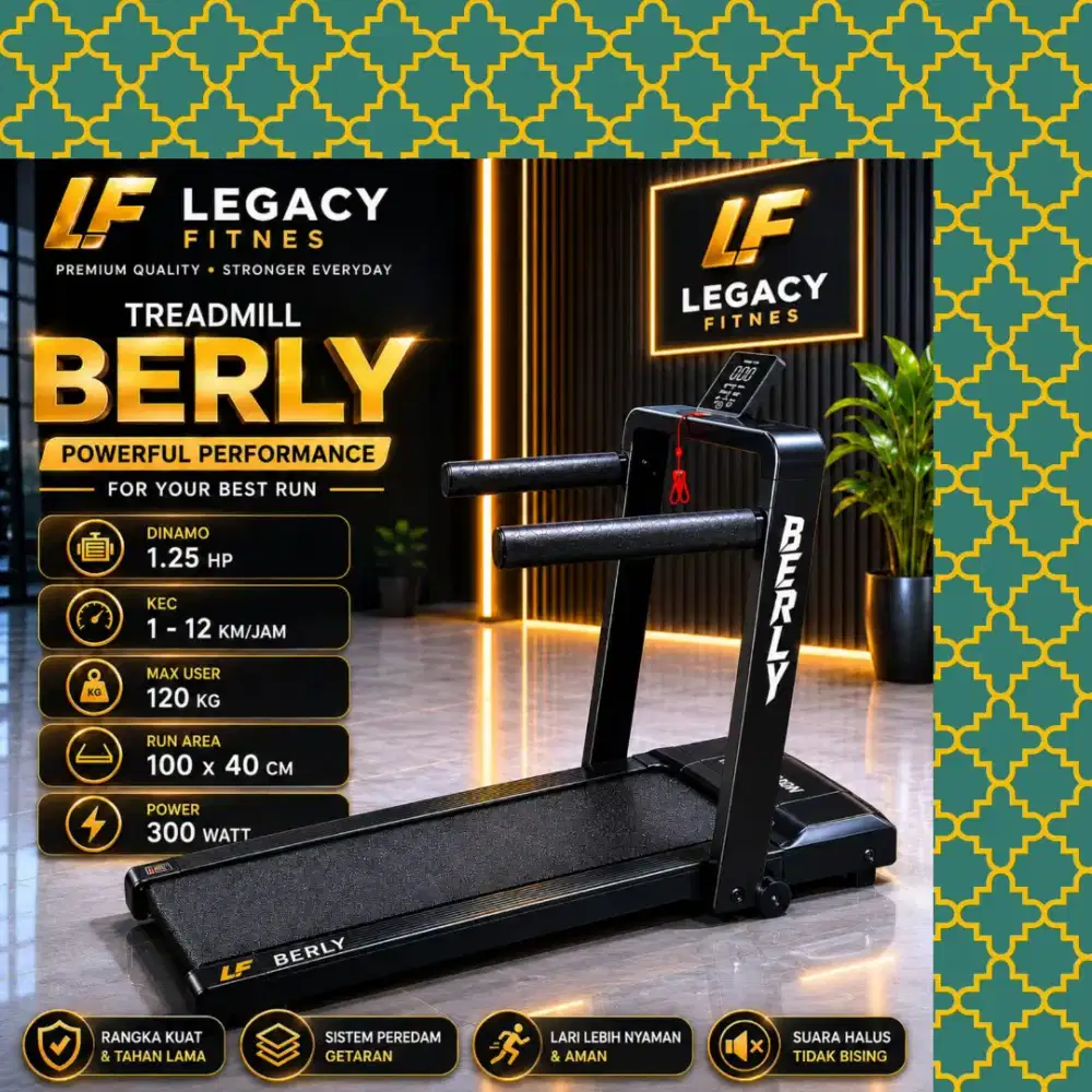 Walkingpad elektrik Legacy Berly alat olahraga GGD-139