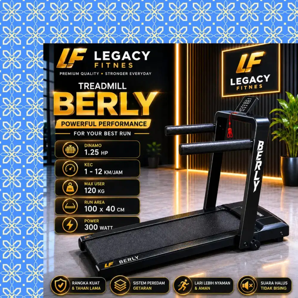 Walkingpad elektrik Legacy Berly alat olahraga GGD-139