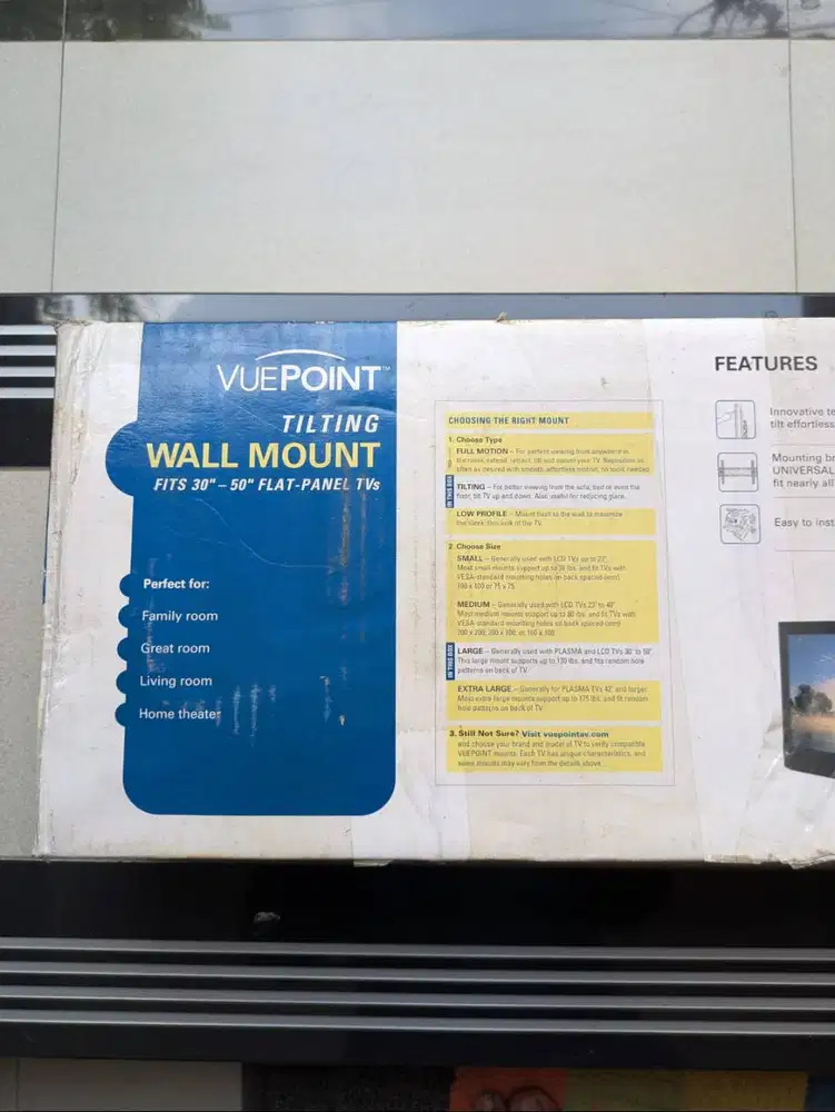 Bracket TV VuePoint Tilting Wall Mount 30-50
