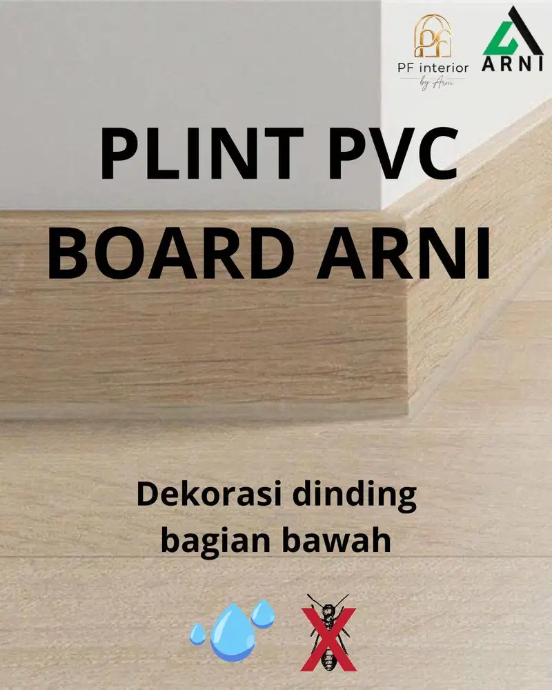 Plint PVC Board Arni I Dekorasi dinding bagian bawah