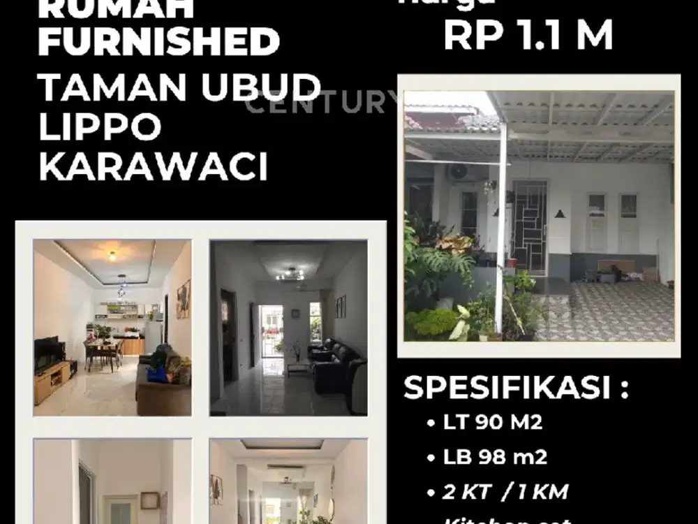 Dijual Rumah Furnished Siap Huni Di Taman Ubud Permata Timur