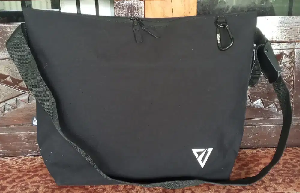 Black canvas bag