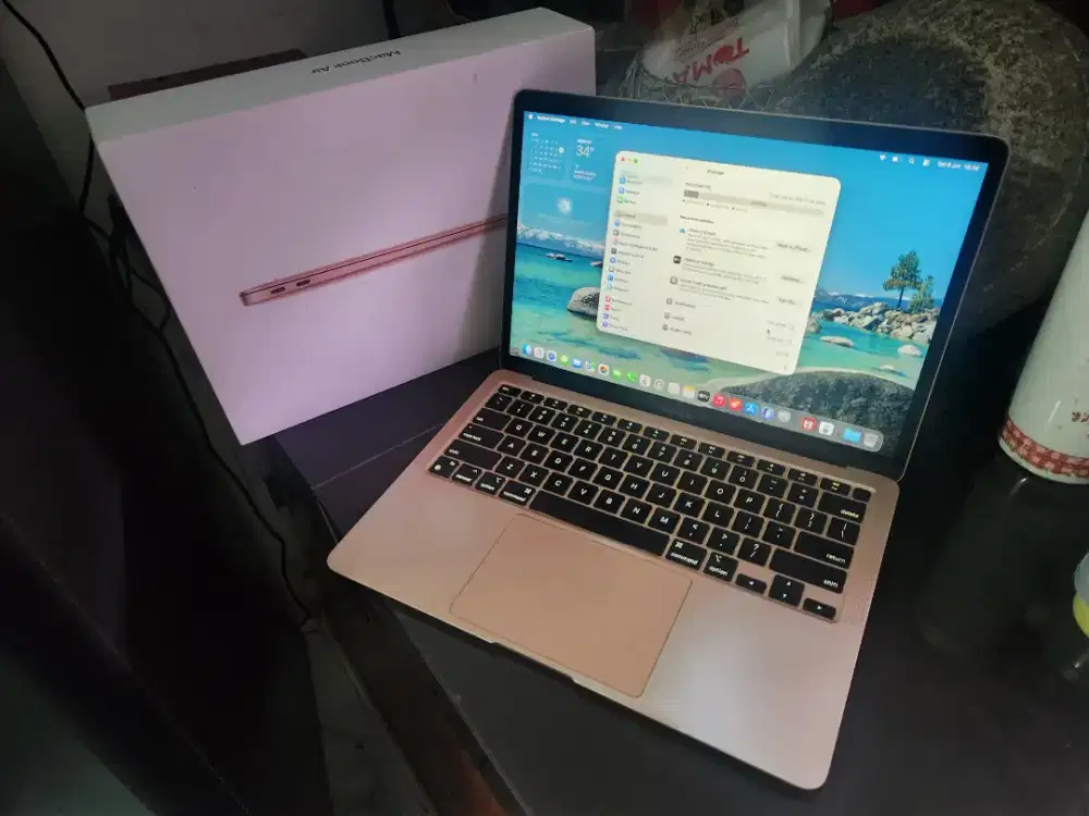 Macbook air M1 256GB 8GB fullset original secepatnyaa