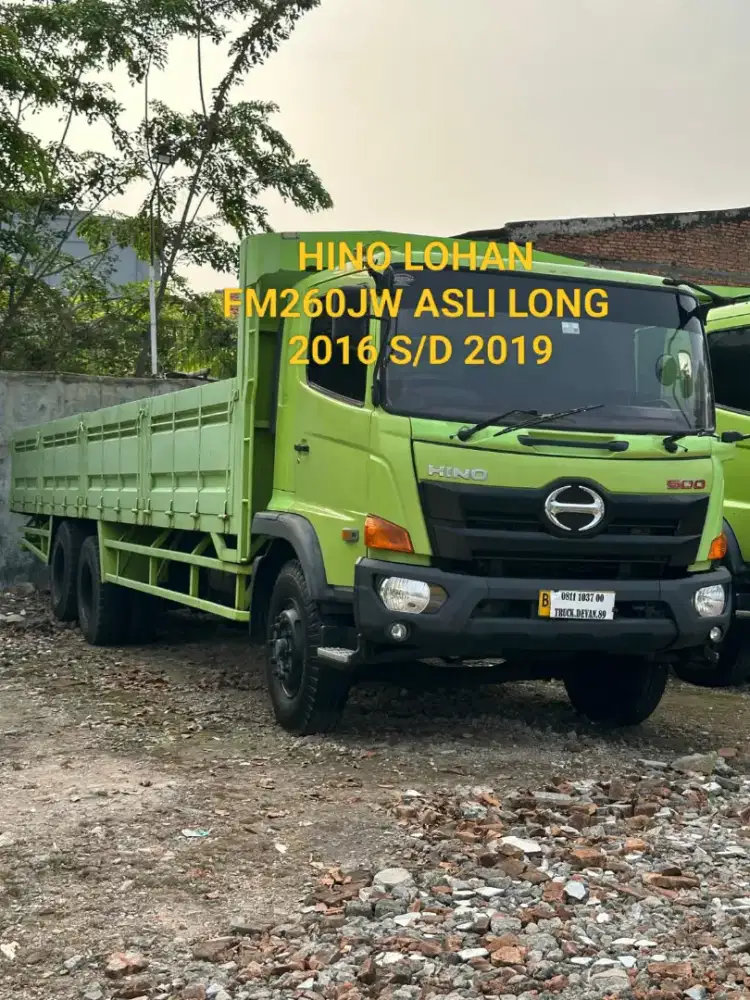HINO LOHAN FM260JW ASLI LONG 6X4 BAK TRIWAY TRONTON ISTIMEWA SEKALI