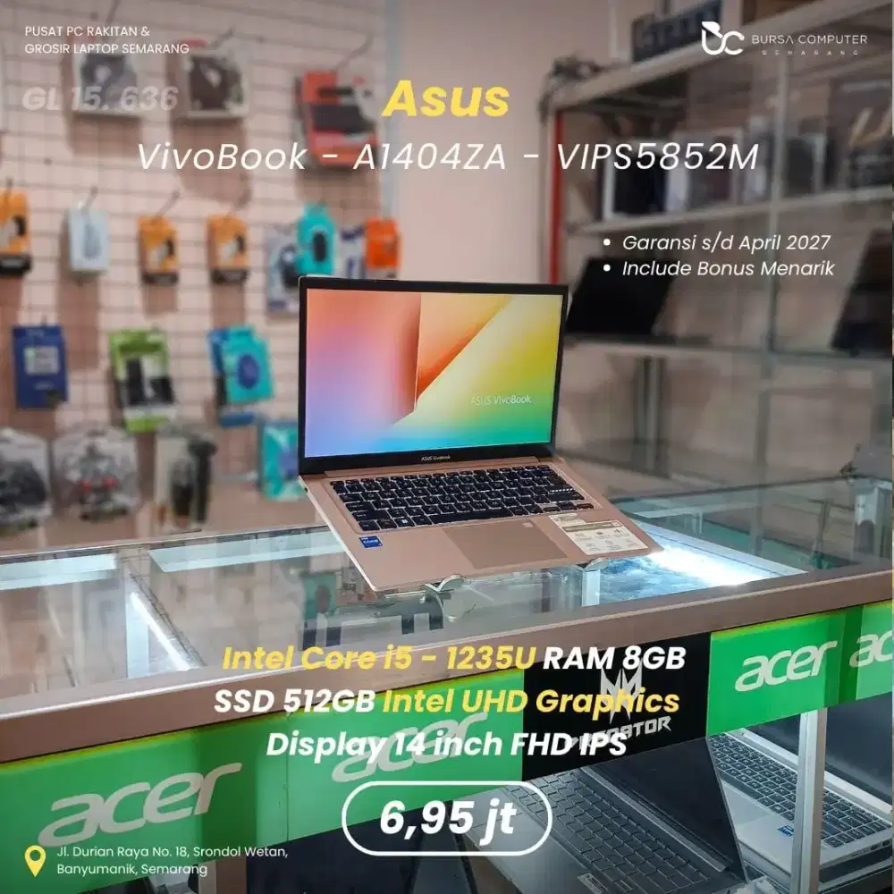 ASUS Vivobook 14-A1404ZA | Core i5 1235U 8GB 512GB