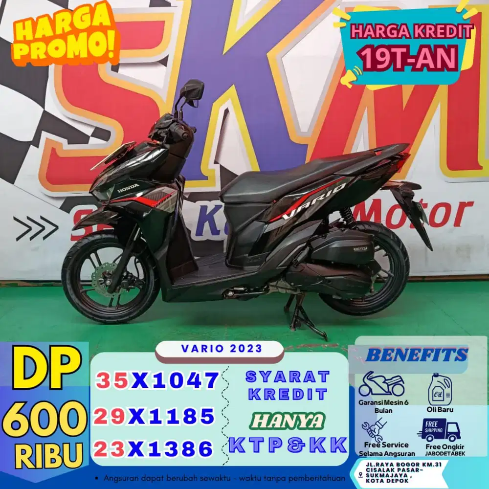 ( vario 125 tahun 2023 dp:600 km low guys cash credit