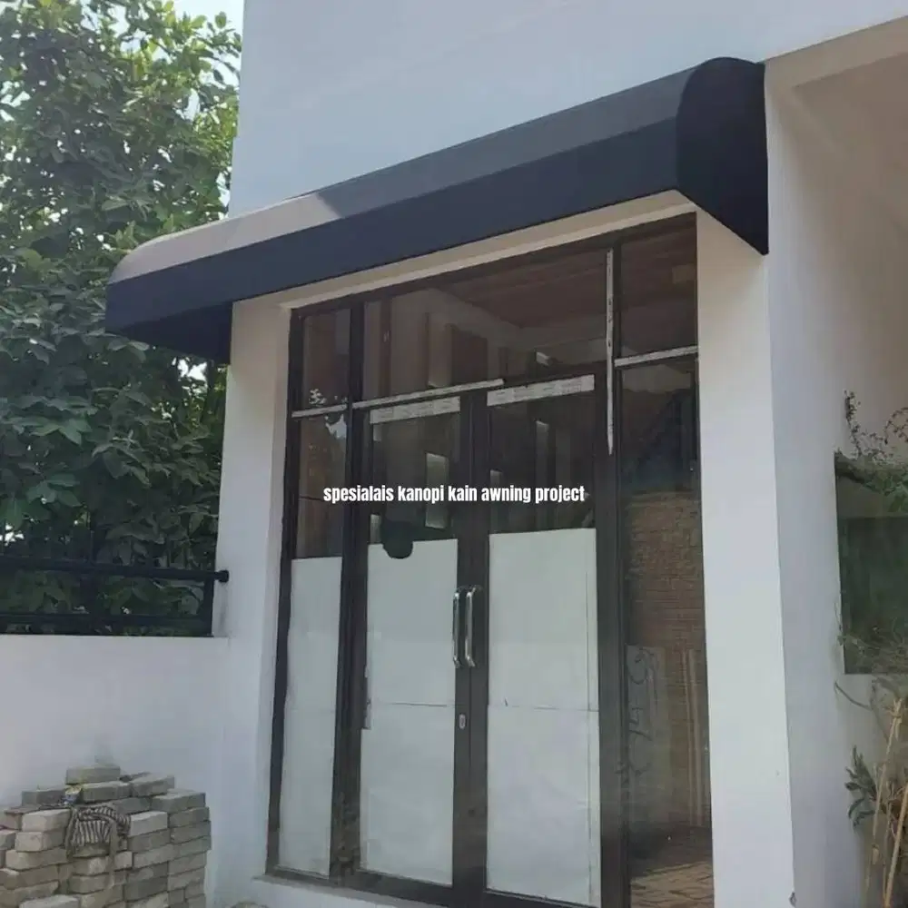 kanopi kain awning warna hitam elegan murah bergaransi