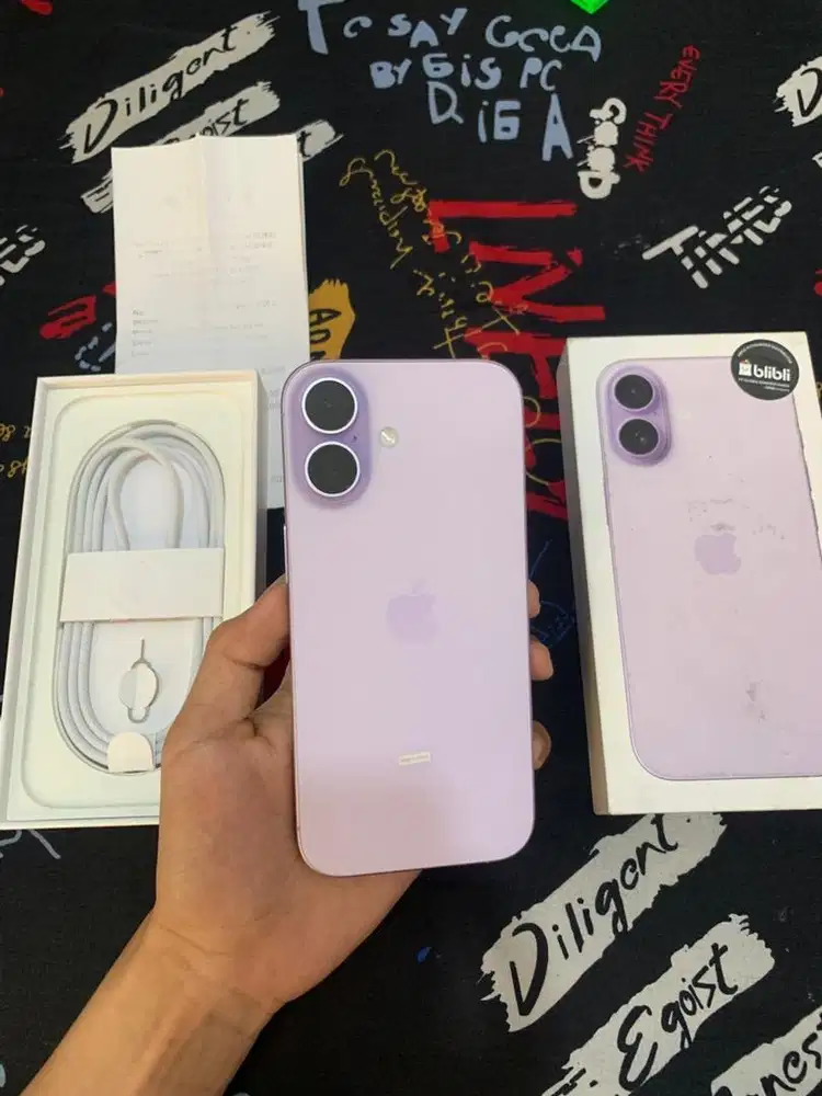 iPhone 17 Lavender 256GB Resmi SA/A Fullset Sampe Nota