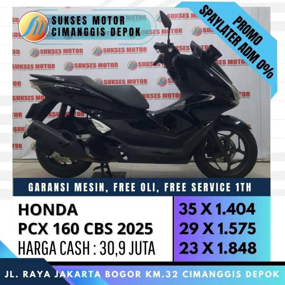 PCX 160 CBS 2025 CAH KREDIT CC PAYLATER UNIT MULUS BERGARANSI