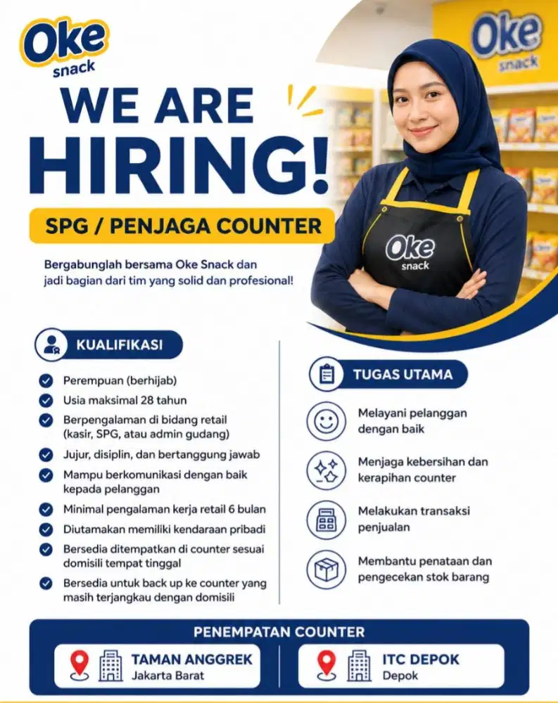 URGENT SPG ITC DEPOK TAMAN ANGGREK