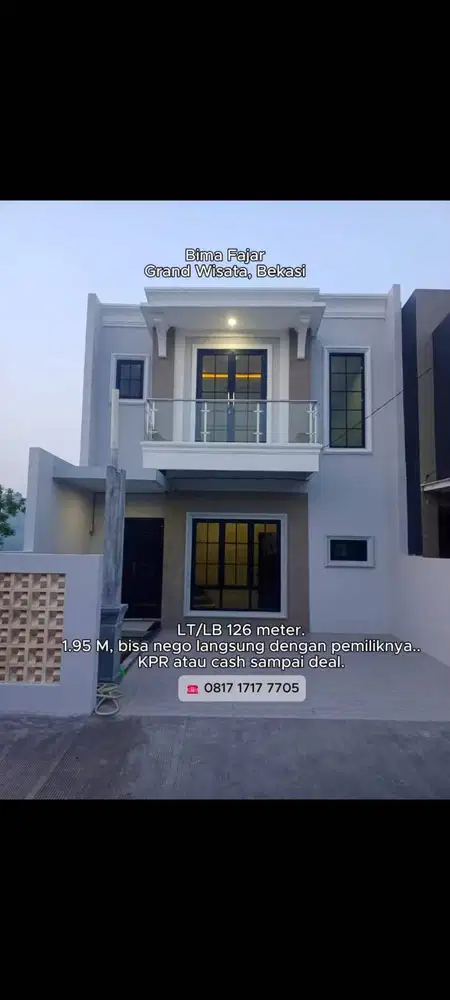 Rumah Modern Elegan SHM Bima Fajar Grand Wisata