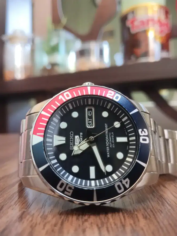 Seiko 5 sports SNZF15K automatic(not casio,tag,mido,oris,omega,citizen