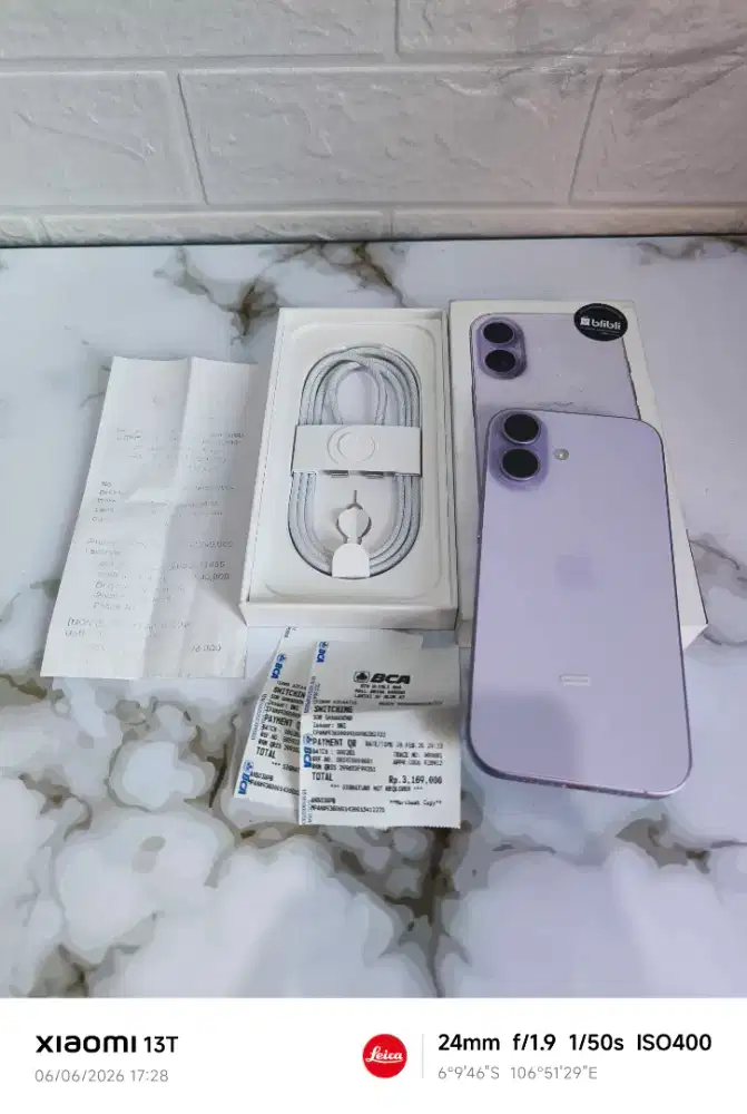 IPHONE 17 256GB LAVENDER 
RESMI 
FULL ORI