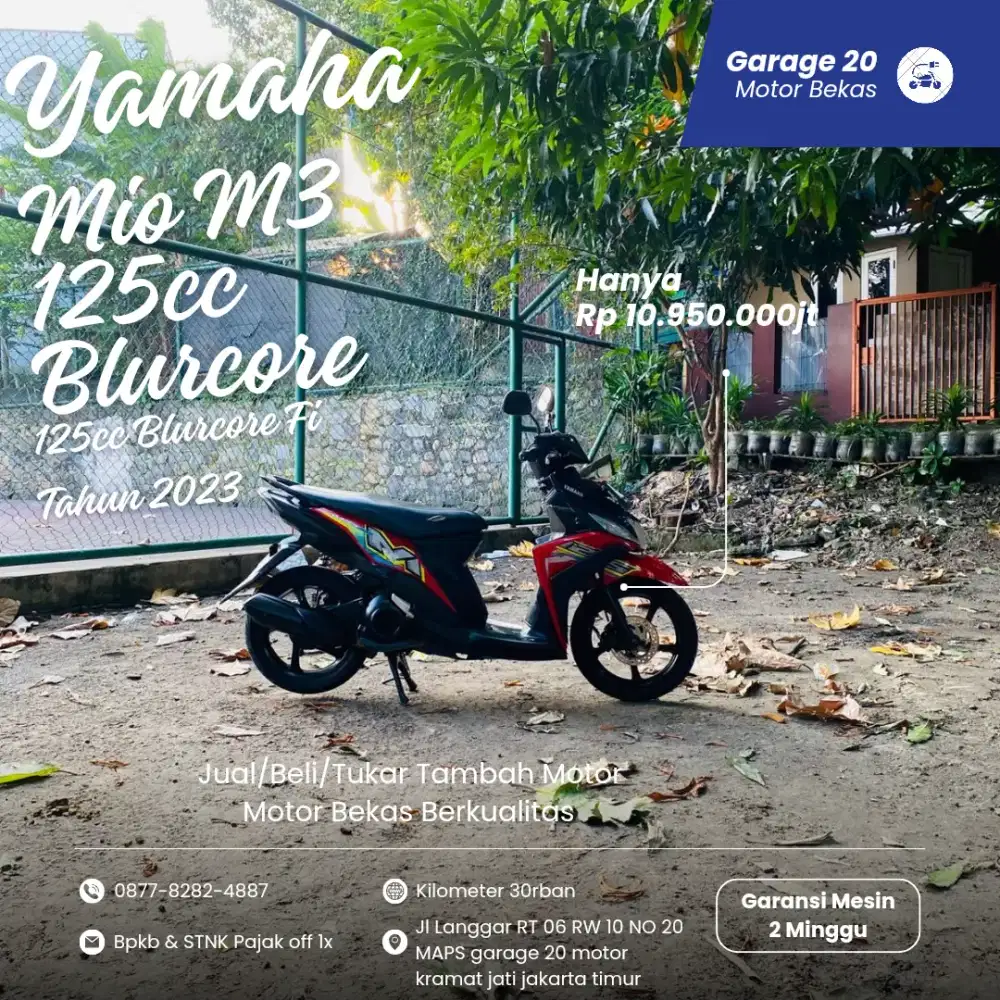 Yamaha Mio M3 125cc Bluecore Tahun 2023 Pajak Off