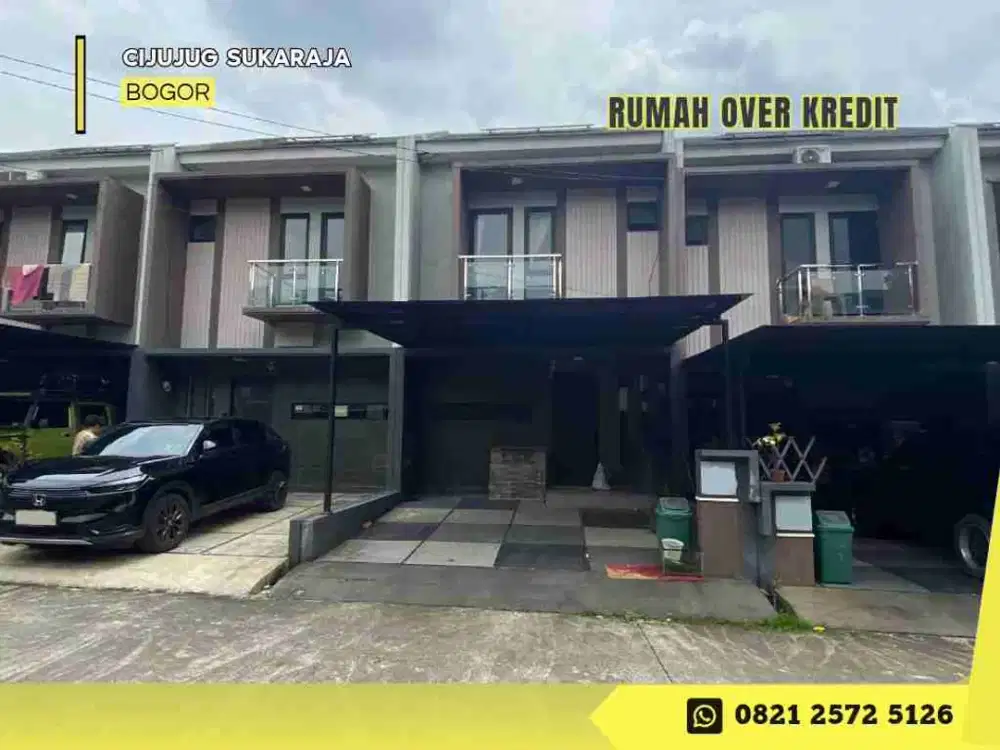 Jual Rumah 2lantai Over Kredit 115JT dkt Tol di Graha Laras Sentul Bogor