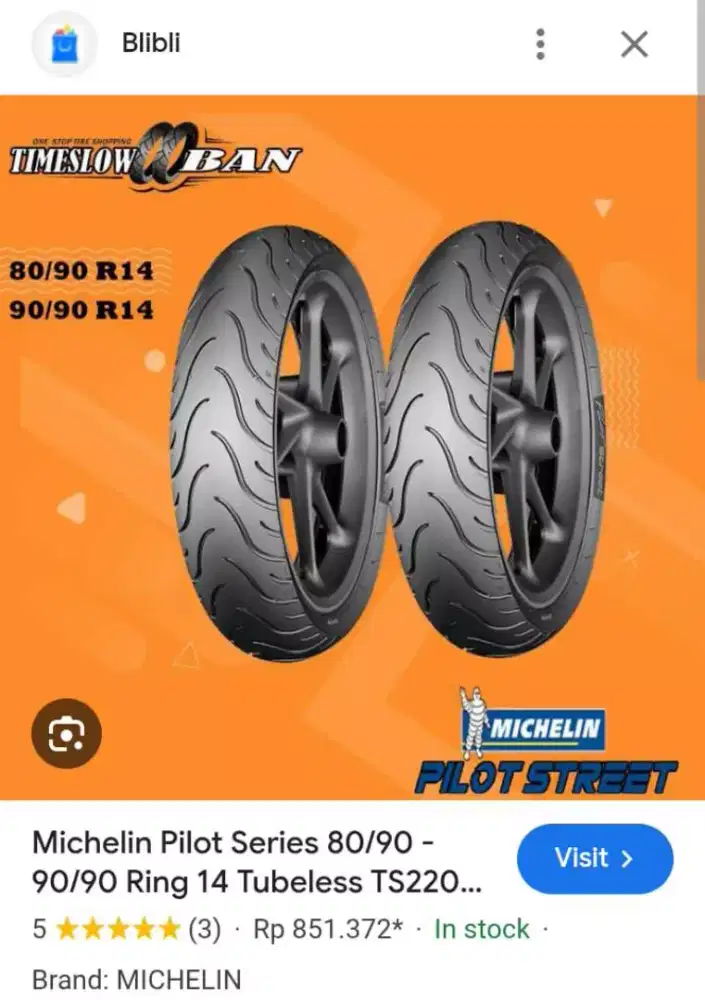 BAN MICHELIN Sporty Original for Motor METIC