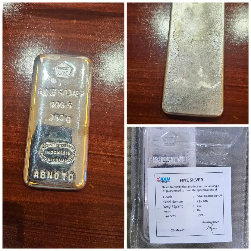 Perak antam 250gr