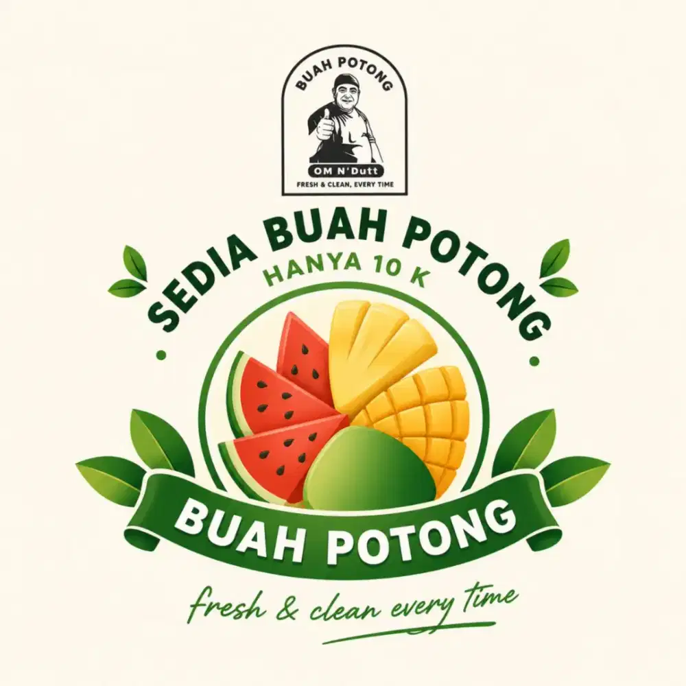 DIBUTUHKAN KARYAWAN  UNTUK JUALAN BUAH POTONG