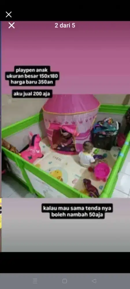 Perlengkapan bayi dan toddler