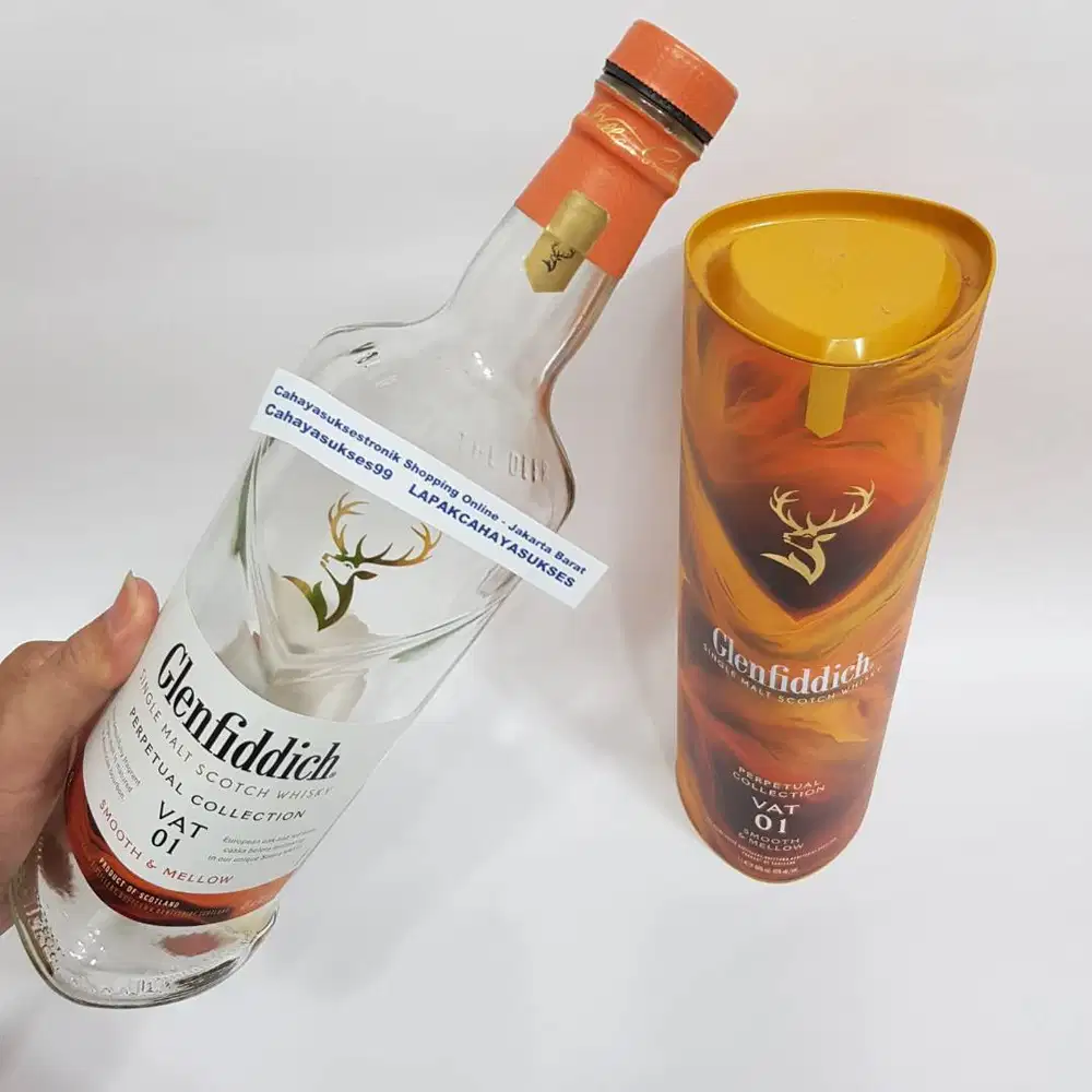 Koleksi Botol Antik Bekas Botol Kosong SiGlen Box Kuning Hiasan Kamar