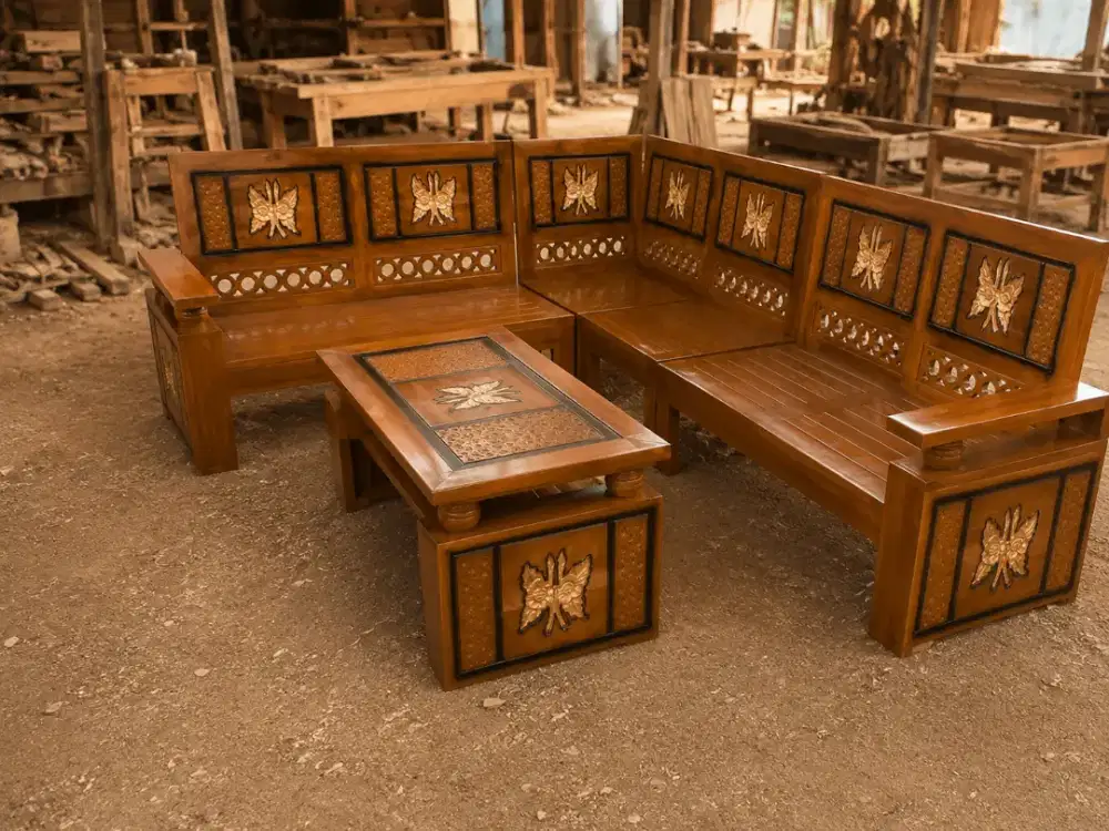 Furniture, kayu jati