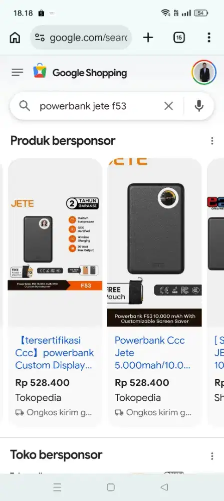 Power Bank Jete F53 10000mah