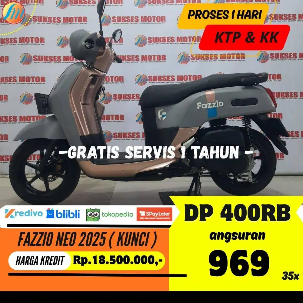 DP PROMO 400RIBU YAMAHA FAZZIO NEO 2025 ANGSURAN SANGAT RINGAN