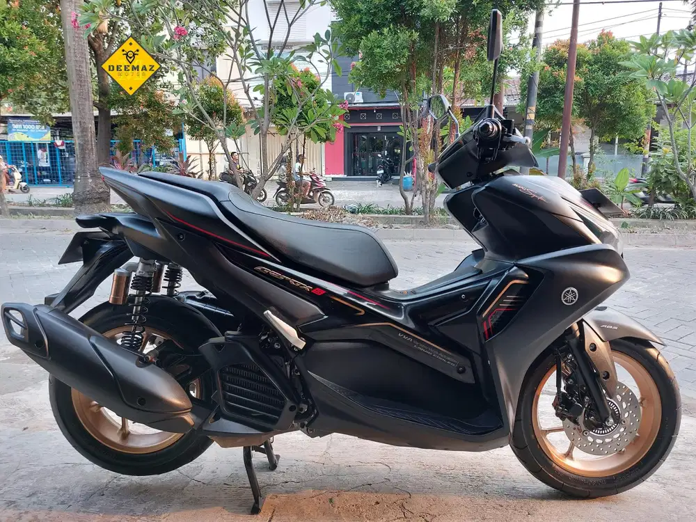 (DP 300 Rb)‼️ Aerox S ABS Keyless Connected Hitam 2023 Cash & Kredit