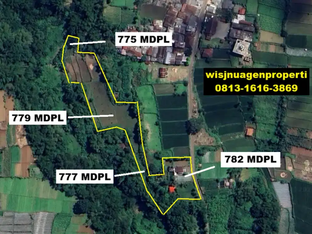 Tanah Bonus Villa Sawah Kolam Ikan View Gunung Gede Pangrango dekat Kota Sukabumi dan Selabintana