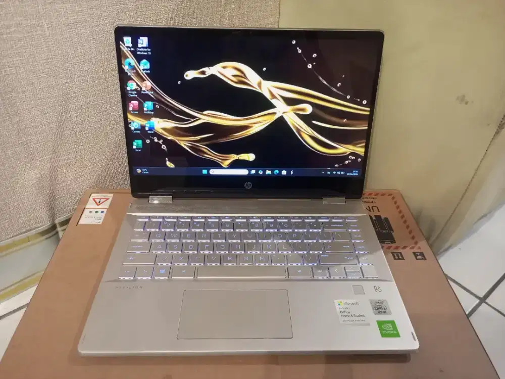 Hp Pavilion x360,Dual VGA Intel Core i3 Gen 10, RAM 8/512 gb