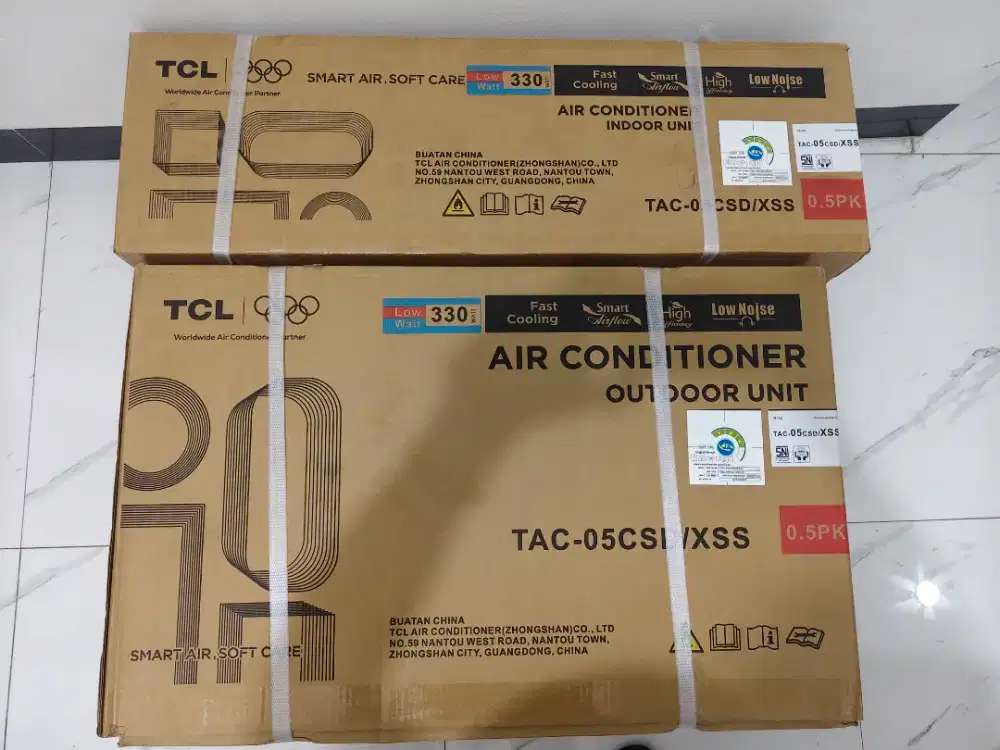 DIJUAL AC BARU TCL 0.5 PK daya 330 watt