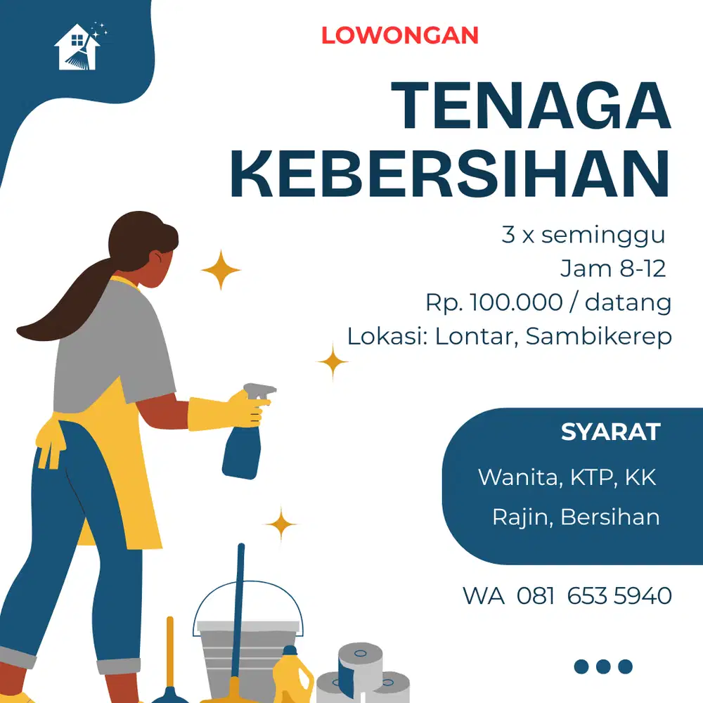Lowongan Tenaga Kebersihan
