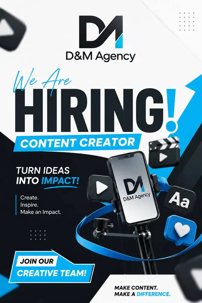 LOWONGAN KERJA CONTENT CREATOR