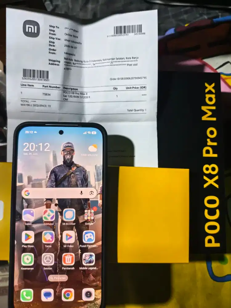 Foco X8 Pro Max 12/512 Fullset Bening