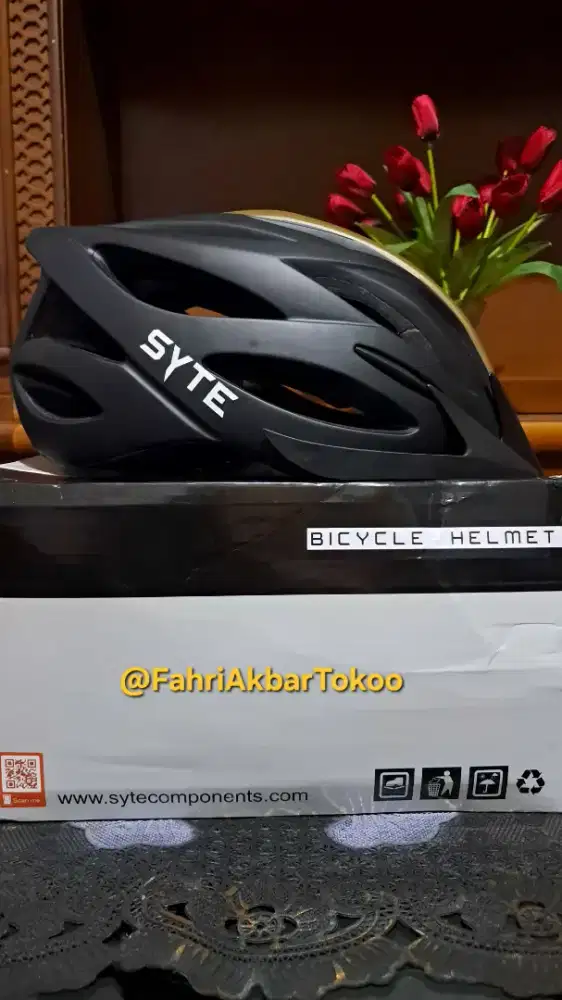 Helm Sepeda Gowes Dewasa Dan Remaja Size L Warna Matte Black