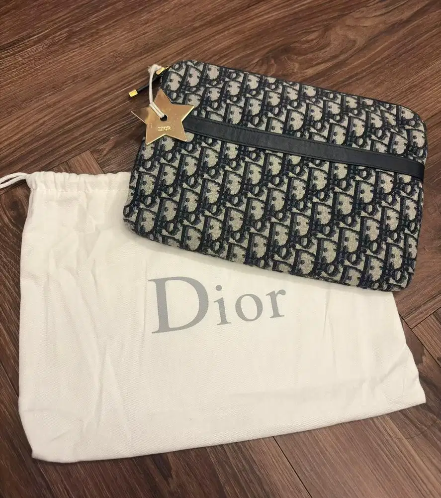 Dior Pouch Oblique Jacquard A5 Pouch