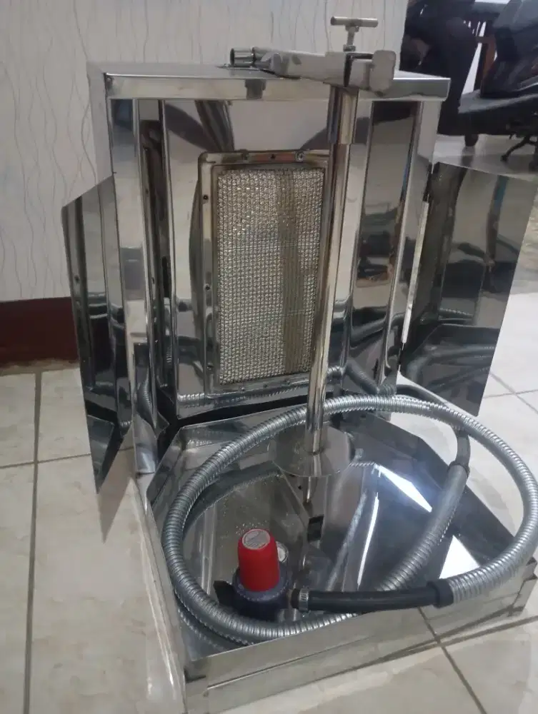 Burner Kebab Gas LPG 4 Kg Full Stainless Like New Lengkap