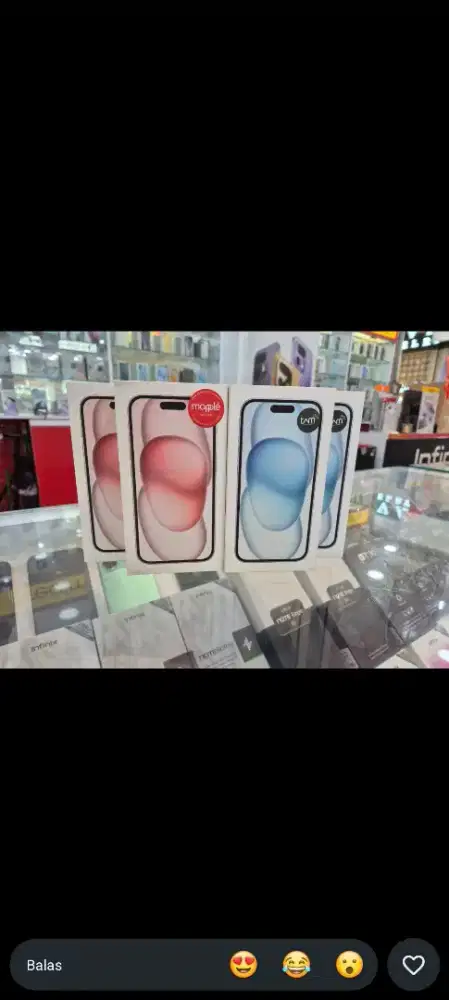 Iphone 15 128, 256 GB, New ibox Garansi Resmi 1 Tahun.