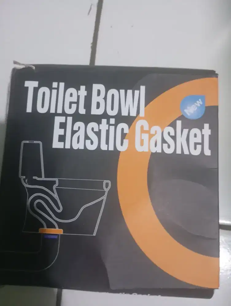Toilet bowl elastic gasket