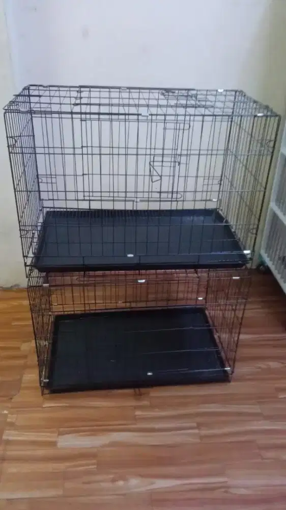 Kandang Besi Lipat Besar Ukuran XL L Baru Second Kucing Anjing Kelinci