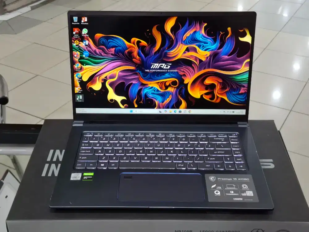 Laptop MSI Prestige 15 A10SC prosesor Core i7-10710U