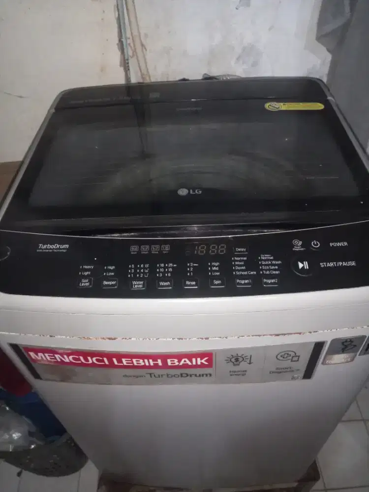 mesin cuci LG turbo drum