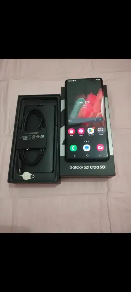 samsung s21 ultra, ram 12/256Gb, fullset ori sein. Like new!