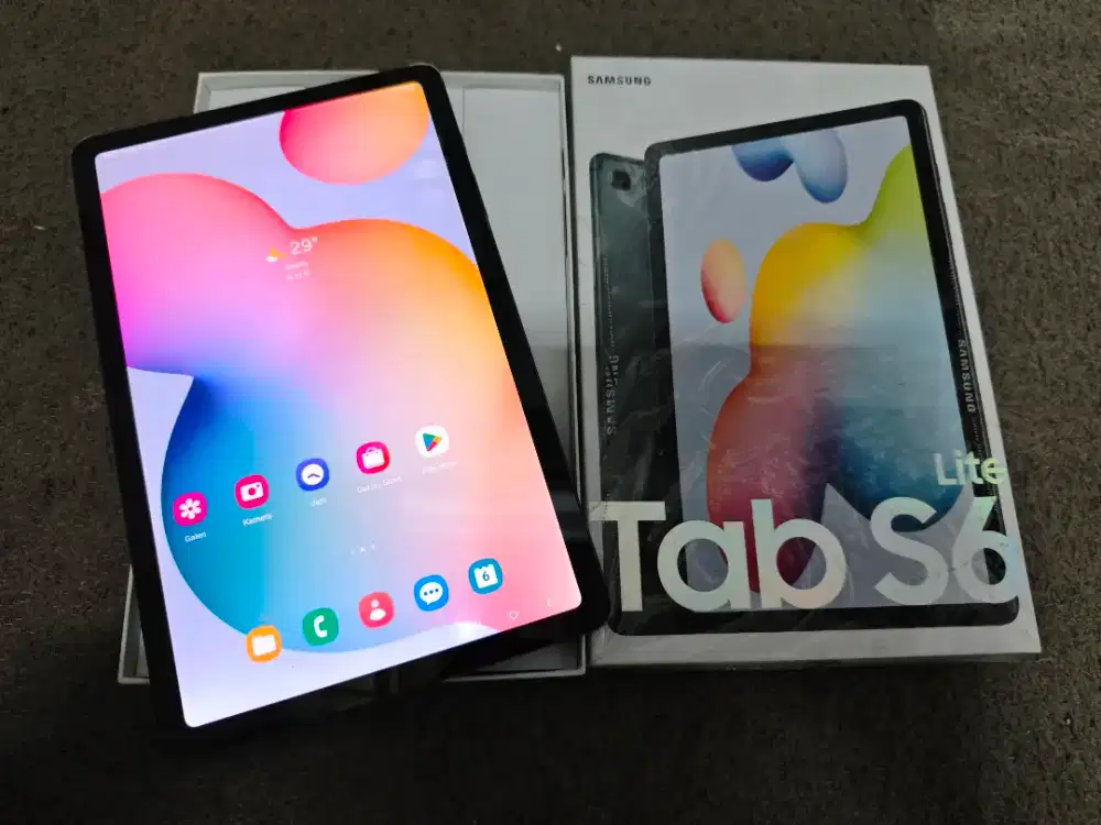 Samsung Tab S6 Lite 4/128 Fullset Murah