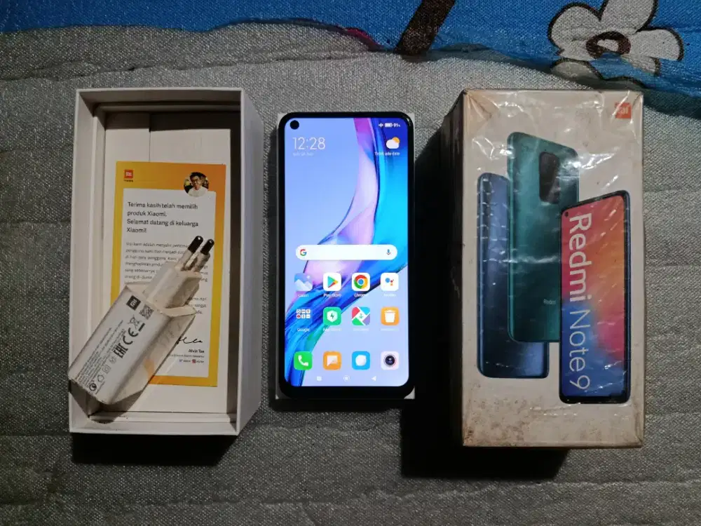 Dijual hp Xiaomi Redmi Note 9 6/128 bekas