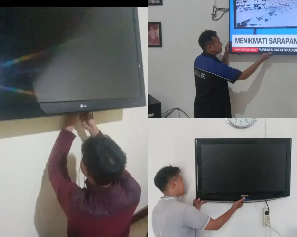 Pasangkan bracket breket briket