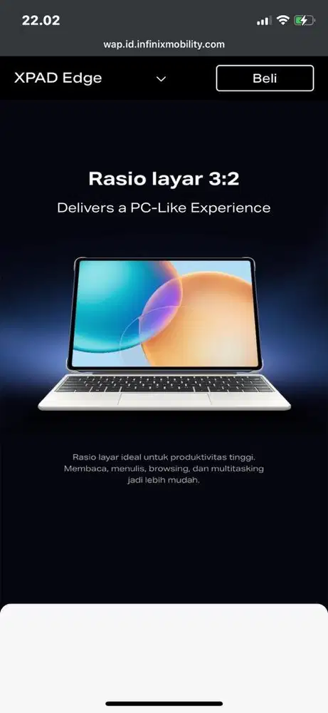 READY INFINIX XPAD EDGE LTE 8/256