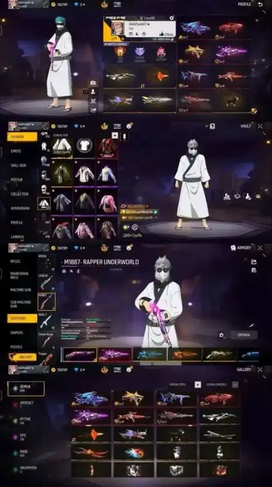 jual Akun ff free fire Amanah & tepercaya Ready harganya bisa menawar