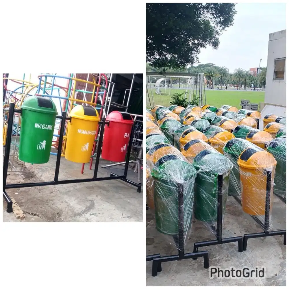Tong sampah organik dan non organik (bs antr skitr medan)