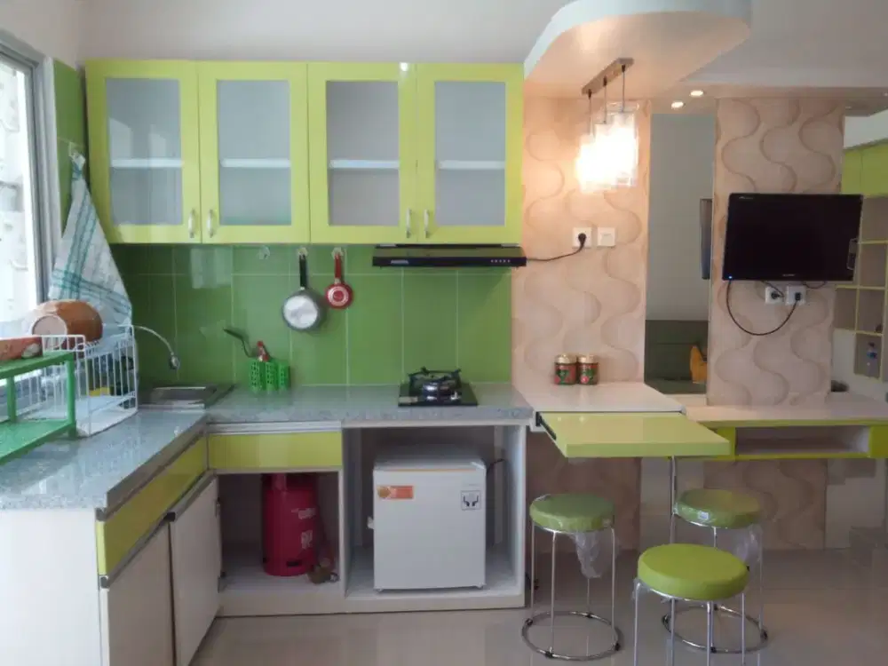 DISEWAKAN Apartemen Educity Pakuwon City Tower Yale Lantai 2 2BR Corner Full Furnished Apik Keren